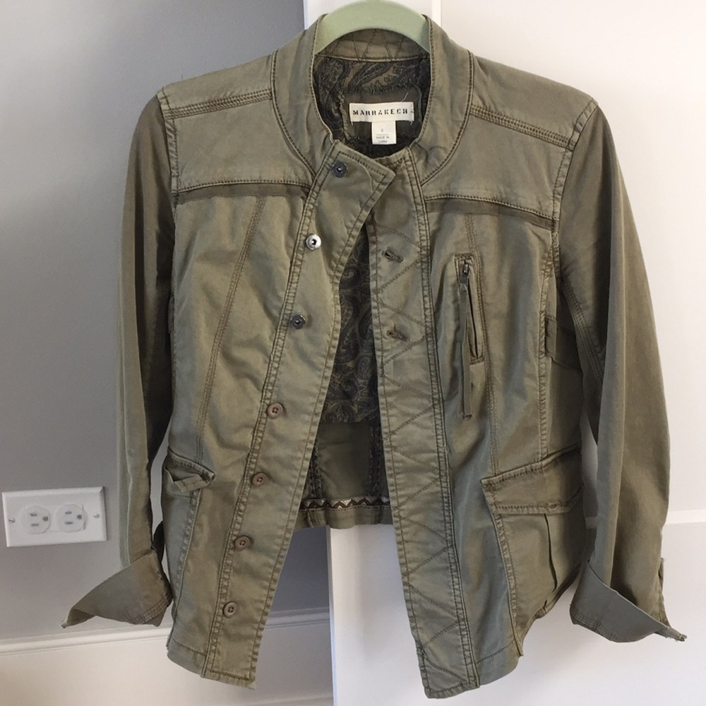 Marrakech olive green military jacket
